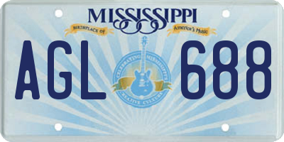 MS license plate AGL688