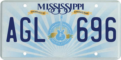 MS license plate AGL696