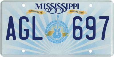 MS license plate AGL697