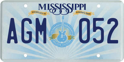 MS license plate AGM052