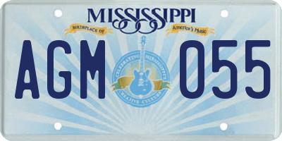 MS license plate AGM055