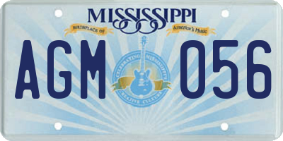 MS license plate AGM056