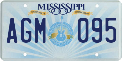 MS license plate AGM095