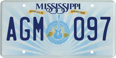 MS license plate AGM097