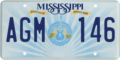 MS license plate AGM146