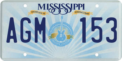 MS license plate AGM153