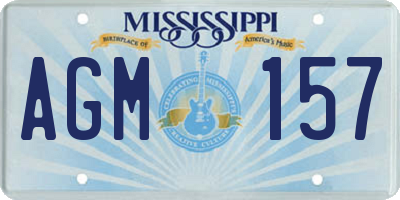 MS license plate AGM157