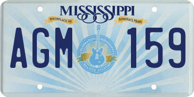 MS license plate AGM159