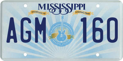 MS license plate AGM160