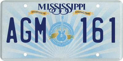 MS license plate AGM161