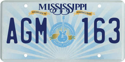 MS license plate AGM163