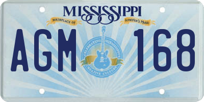 MS license plate AGM168