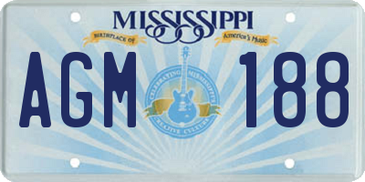 MS license plate AGM188