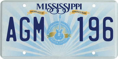 MS license plate AGM196