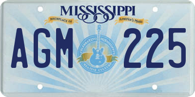 MS license plate AGM225