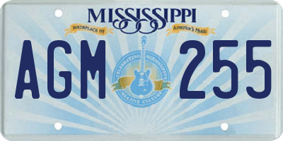 MS license plate AGM255