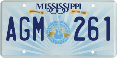 MS license plate AGM261