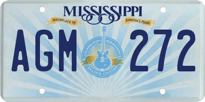 MS license plate AGM272