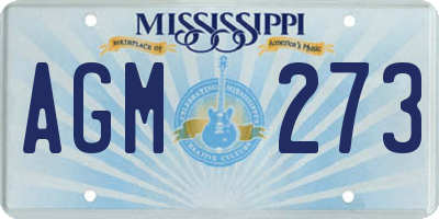 MS license plate AGM273