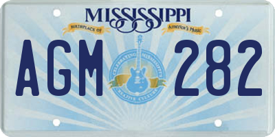 MS license plate AGM282