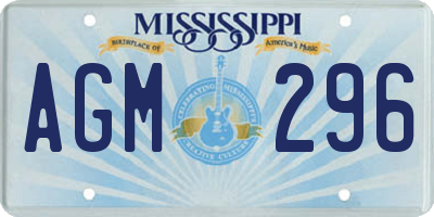 MS license plate AGM296
