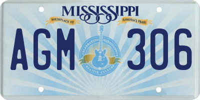 MS license plate AGM306
