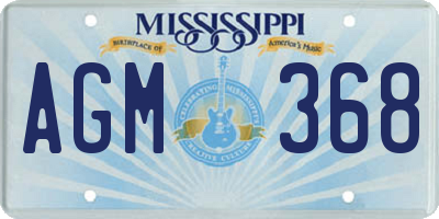 MS license plate AGM368