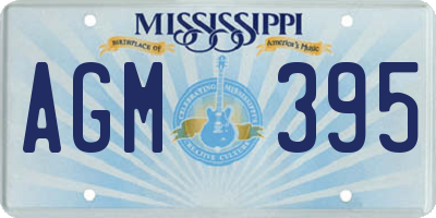 MS license plate AGM395