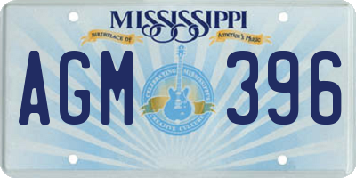 MS license plate AGM396
