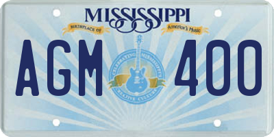 MS license plate AGM400