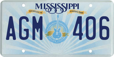 MS license plate AGM406