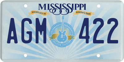 MS license plate AGM422