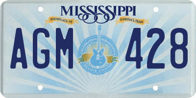 MS license plate AGM428