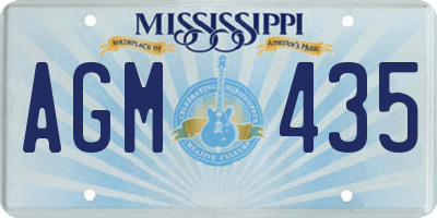 MS license plate AGM435