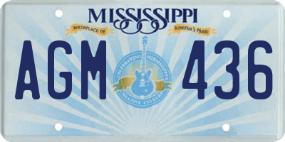 MS license plate AGM436