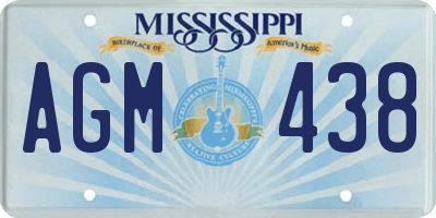 MS license plate AGM438