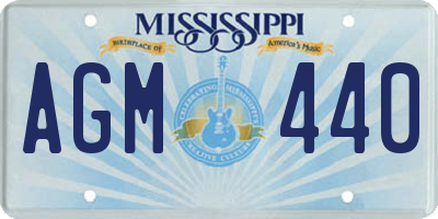 MS license plate AGM440