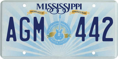 MS license plate AGM442