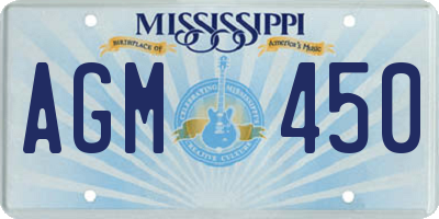 MS license plate AGM450