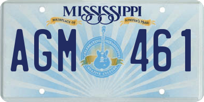 MS license plate AGM461