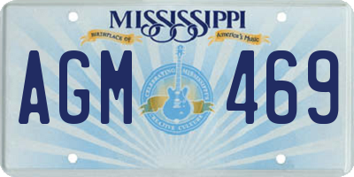 MS license plate AGM469