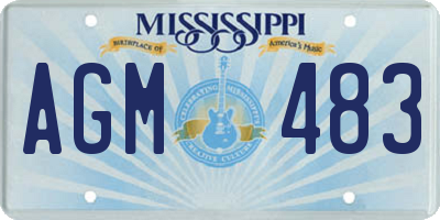 MS license plate AGM483