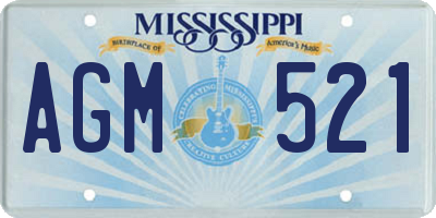 MS license plate AGM521