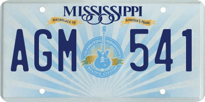 MS license plate AGM541
