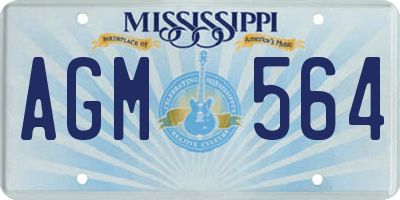MS license plate AGM564