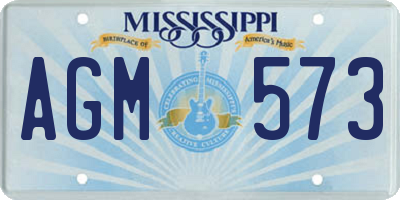 MS license plate AGM573