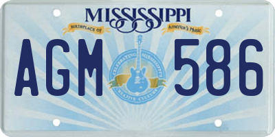 MS license plate AGM586