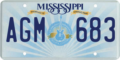 MS license plate AGM683