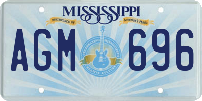MS license plate AGM696