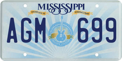 MS license plate AGM699